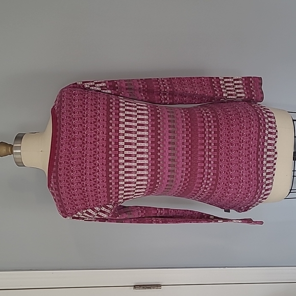 Ascend Pink Patterned Long Sleeve Top - Picture 4 of 7